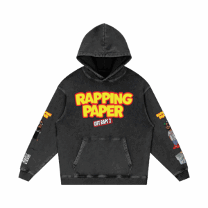 Kingchip Merch Store Snow Washed Loose Cotton Hoodie