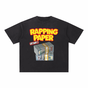 Kingchip Merch Store Rapping Paper Snow Washed T-Shirt