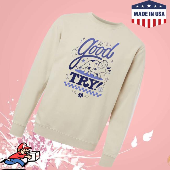Try Guys Merch Store Good Try Crewneck Sweatshirt Try Guys Merch Store Good Try Crewneck Sweatshirt