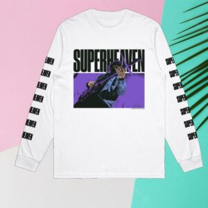 Superheaven Merch Store Tay Guitar White Long Sleeve