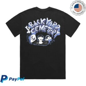 James Marriott Store Merch Backyard Cemetery Black Tee