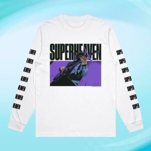 Superheaven Merch Store Tay Guitar White Long Sleeve
