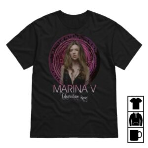 Marina V Merch Store Labyrinthine Rose Black Tshirt