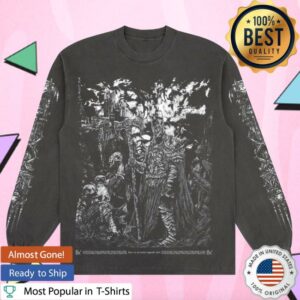 8Thwndr Merch Store Castle Knight Ls Tee Vintage Black