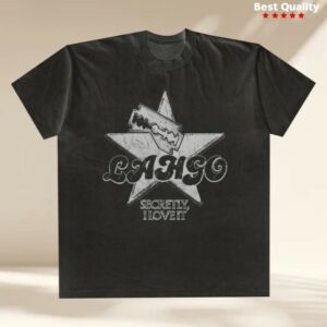 Lahgo Store Merch Lahgo Secretly I Love It Black Tee
