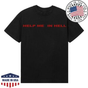 Revenge Merch Store Help Me In Hell Tee Black Red