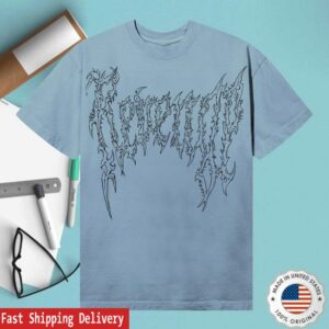 Revenge Merch Store Renaissance Tee Baby Blue Black