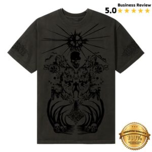 Revenge Merch Store Shrine Tee Vintage Black Black