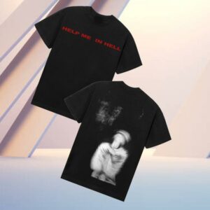 Revenge Merch Store Help Me In Hell Tee Black Red