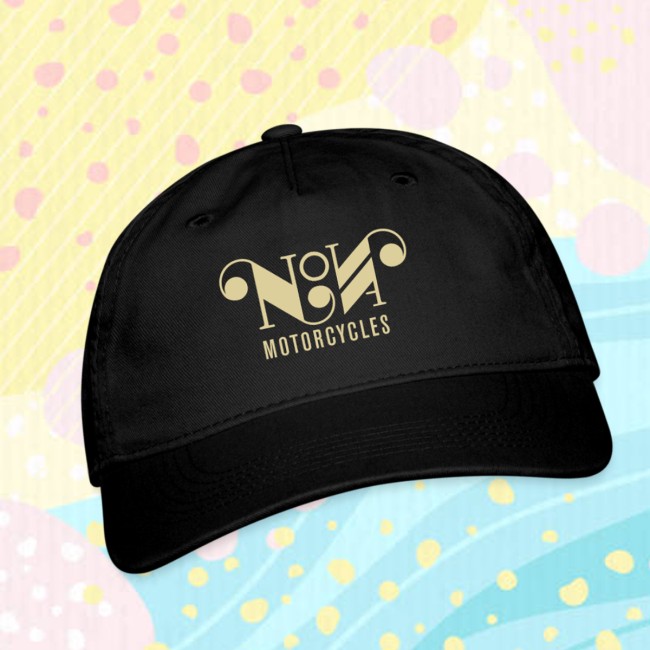 Nova Motorcycles Store Merch Nova Vintage Logo Organic Baseball Cap