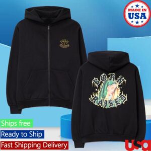 Hbx Merch Store Born X Raised Guadalupe Zip Up Hoodie