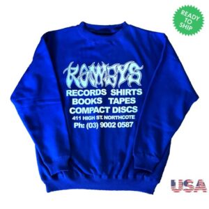 Rowdys Records Merch Store Rowdys Blue Crew