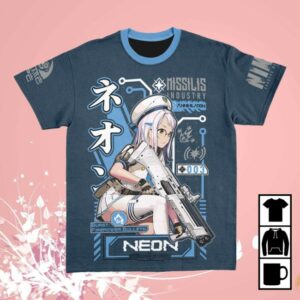 Animeape Store Merch Neon Nikke Streetwear Tee