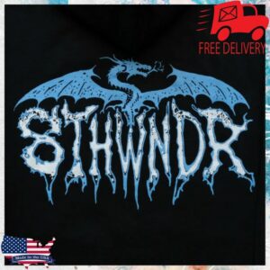 8Thwndr Store Merch Dragon Hoodie Black