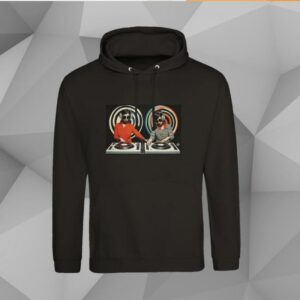 Kelly Boesch Art Store Merch Twin Dj’s Retro Groove Premium Unisex Pullover Hoodie