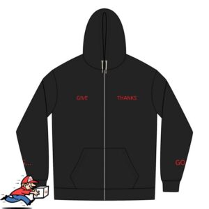 An Angels Touch Merch Store Be Thankful Men’s Zip-Up Hoodie