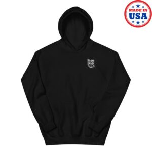 Big B Merch Store The Felons Club Band Of Brothers Hoodie White Black