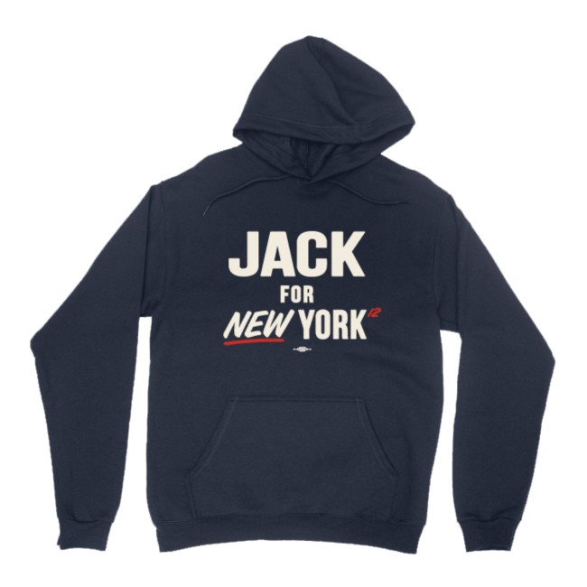 Jack For New York Store Merch Jack For New York Navy Pullover Hoodie Jack For New York Store Merch Jack For New York Navy Pullover Hoodie