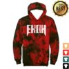 kenny Ekoh Merch Store Ekoh Fangs Red Tie Dye Hoodie