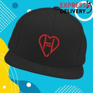 Ekoh Merch Store Heartagram Snapback Black Red