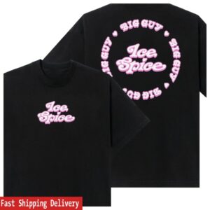 Ice Spice Music Store Merch Verdy X Ice Spice Big Guy Tee Black