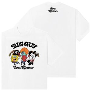 Ice Spice Music Store Merch Verdy X Ice Spice Big Guy Character Tee – White
