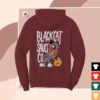 Black Cat Sauce Store Merch Black Cat Sweatshirt Black Maroon Text