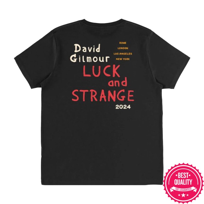 David Gilmour Store Merch Luck And Strange Tour Stage Shot T-Shirt David Gilmour Store Merch Luck And Strange Tour Stage Shot T-Shirt