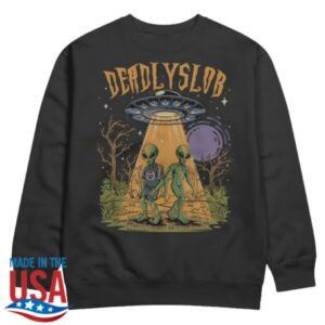 Deadly Lob Store Merch Alien Invasion Sweater