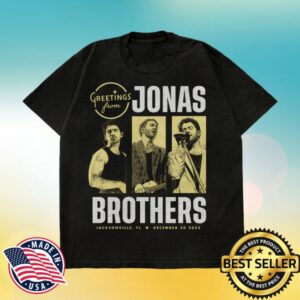 Jonas Brothers Store Merch Greetings From Your Hometown Jacksonville, Fl Tee