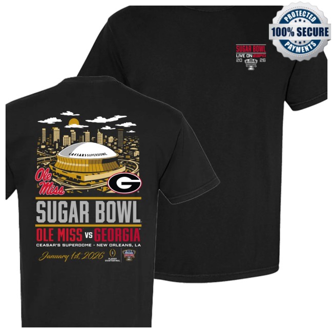 Espn Store Merch Cfp ’26 Sugar Bowl Tee Espn Store Merch Cfp ’26 Sugar Bowl Tee