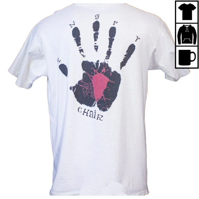 Black Shag Vintage Store Merch Vintage Alice In Chains Angry Chair Concert T Shirt 1992 White Black Shag Vintage Store Merch Vintage Alice In Chains Angry Chair Concert T Shirt 1992 White