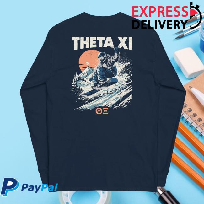 Theta Xi Merch Store Theta Xi Snowboarding Long Sleeve Shirt Theta Xi Merch Store Theta Xi Snowboarding Long Sleeve Shirt