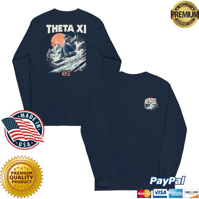 Theta Xi Merch Store Theta Xi Snowboarding Long Sleeve Shirt Theta Xi Merch Store Theta Xi Snowboarding Long Sleeve Shirt