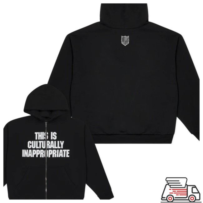 Clipse Store Merch This Is Culturally Inappropriate Zip Hoodie Clipse Store Merch This Is Culturally Inappropriate Zip Hoodie