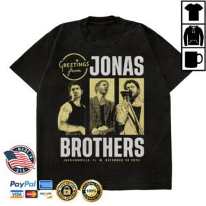 Jonas Brothers Merch Store Greetings From Your Hometown Jacksonville Fl Tee