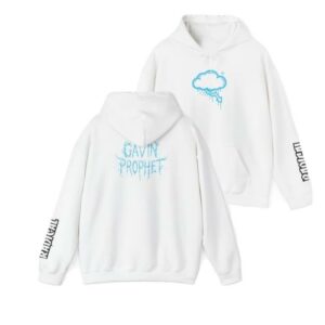 Gavin Prophet Merch Store Radical Blue Graffiti Crash Cloud Hoodie