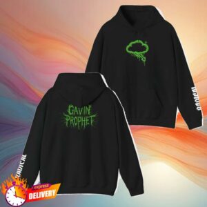 Gavin Prophet Merch Store Radical Green Graffiti Crash Cloud Hoodie