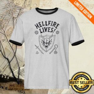 Netflix Shop Merch Stranger Things Hellfire Lives Ringer T-Shirt