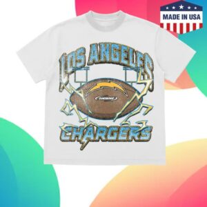 Chargers Merch Store Seen X Los Angeles Chargers Power Grid T-Shirt