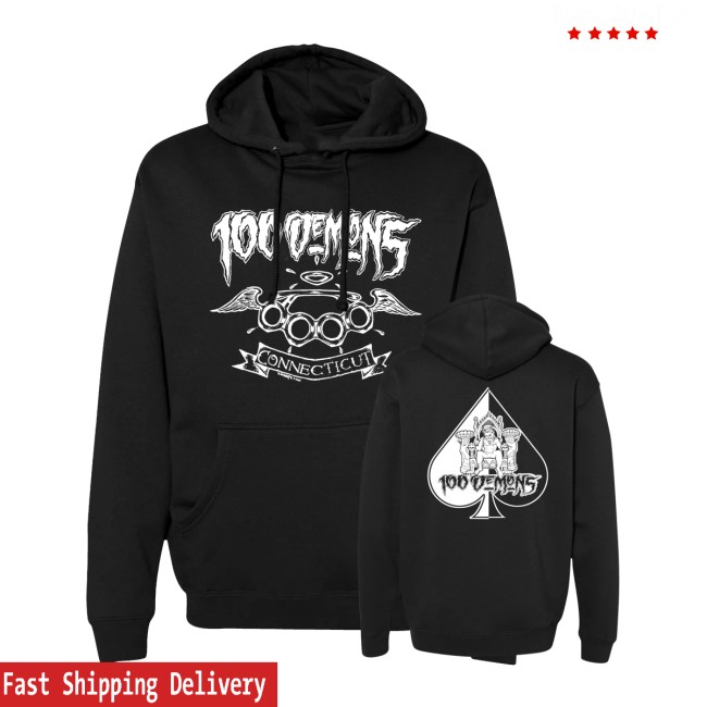 Closed Casket Activities Store Merch 100 Demons Spade Hoodie Closed Casket Activities Store Merch 100 Demons Spade Hoodie