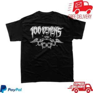 Closed Casket Activities Merch Store 100 Demons Brass Knuckles T-Shirt