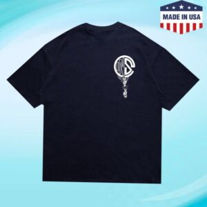 Kontrolled Insanity Store Merch Navy Blue Gif Chained Tee