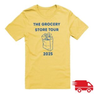 Justsomemustard Merch Store Grocery Store Tour 2025 T-Shirt