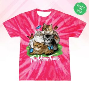 The Home Team Merch Store Kitten Tie Dye Shirt