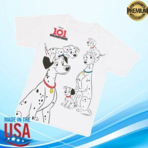Cakeworthy Merch Store 101 Dalmatians Drop Sleeve T-Shirt