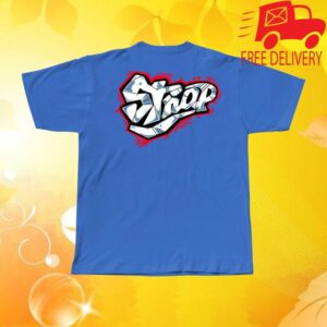 Strap Store Merch Strap Metal Face Logo Tee Sky Blue