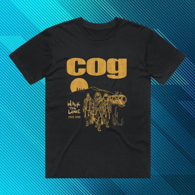 Birdsrobe Store Merch Cog Walk The Line 2025 Tour T-Shirt Black Birdsrobe Store Merch Cog Walk The Line 2025 Tour T-Shirt Black