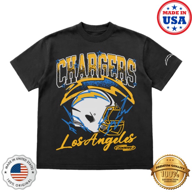 Nflshop Store Men’s Seen X Los Angeles Chargers Black Vintage Voltage T-Shirt Nflshop Store Men’s Seen X Los Angeles Chargers Black Vintage Voltage T-Shirt
