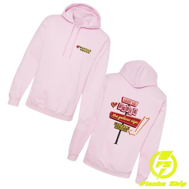 Waffle House Merch Store Meet Me Under The Yellow Sign Valentine’s Edition Hoodie Waffle House Merch Store Meet Me Under The Yellow Sign Valentine’s Edition Hoodie